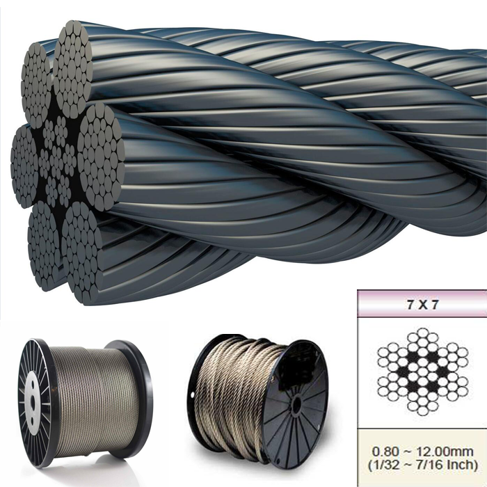 7 × 7 stainless steel wire rope